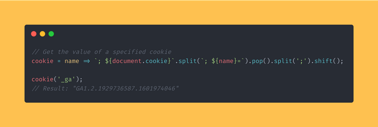 JavaScript function that reads the value of a specific cookie