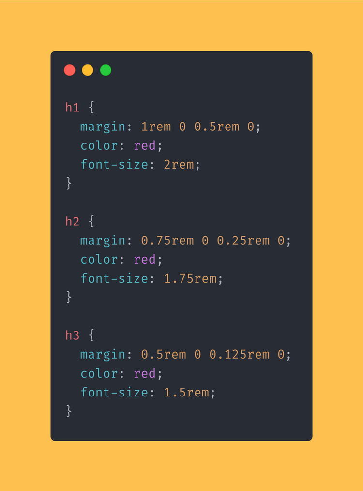 CSS Code Block.