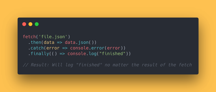 JS code block showing how to flatten an array using the .flat() method